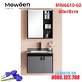 Bộ tủ chậu cao cấp đèn Led Mowoen MW6619-80 80x48cm
