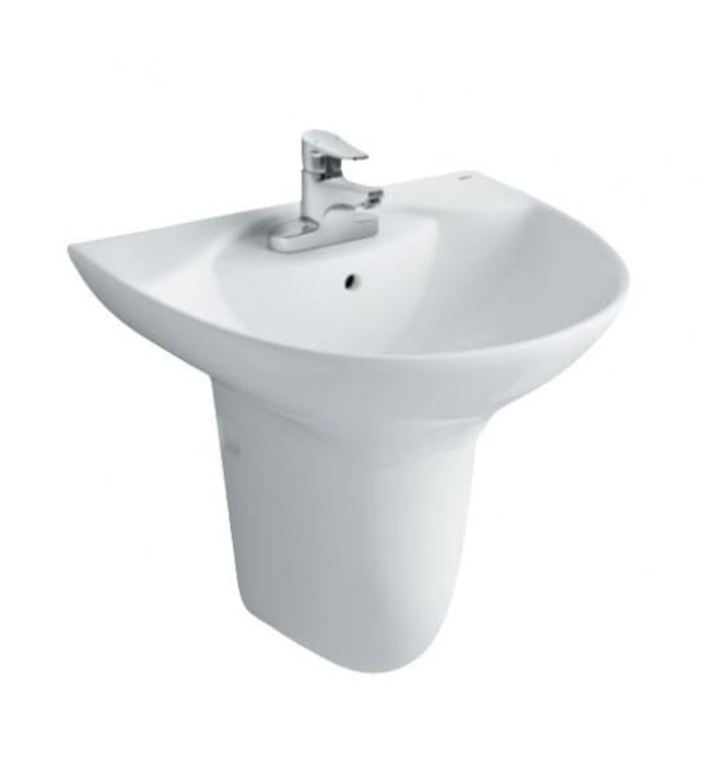 Chậu rửa mặt treo tường chân lửng Inax L-288V+L-288VC