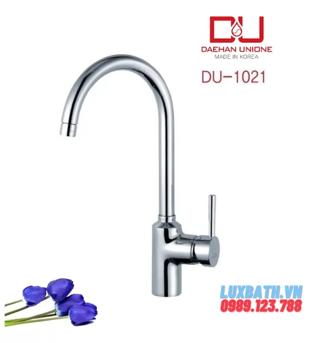 Vòi bếp gắn chậu cần cứng nhập khẩu Hàn Quốc Daehan DU-1021