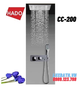 Vòi sen cây tắm đứng âm trần Hàn Quốc HADO CC-200