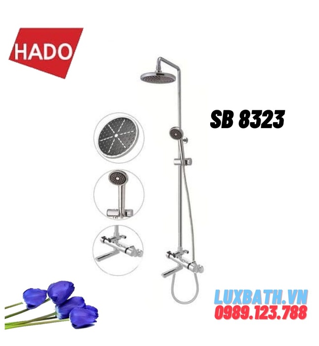 Vòi sen cây tắm đứng nhiệt độ Hàn Quốc HADO SB 8323