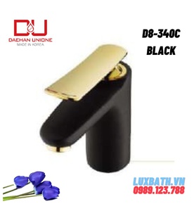 Vòi chậu nóng lạnh Hàn Quốc Daehan D8-340C BLACK