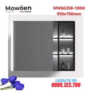 Tủ gương cao cấp đèn Led Mowoen MW6635B-100M 950x700mm