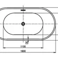Bồn Tắm Đặt Sàn Mowoen MW8207B-180 1.8m