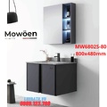 Bộ tủ chậu cao cấp đèn Led Mowoen MW6802S-80 800x480mm