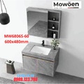 Bộ tủ chậu cao cấp đèn Led Mowoen MW6806S-60 600x480mm