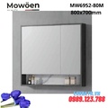 Tủ gương cao cấp đèn Led Mowoen MW6952-80M 800x700mm 