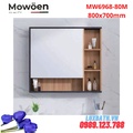 Tủ gương cao cấp đèn Led Mowoen MW6968-80M 800x700mm