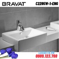 Chậu rửa mặt bán dương cao cấp BRAVAT C2295W-1-ENG