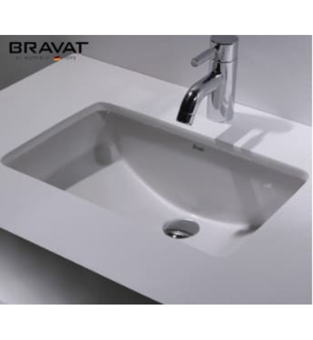 Chậu rửa mặt âm bàn cao cấp BRAVAT C22131W-A-ENG
