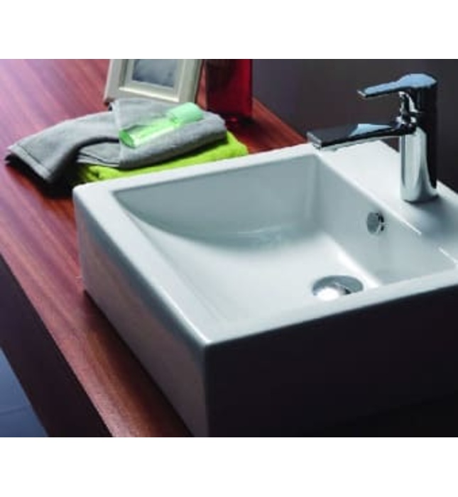 Chậu rửa mặt dương bàn cao cấp BRAVAT C22325W-1-ENG