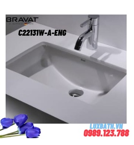 Chậu rửa mặt âm bàn cao cấp BRAVAT C22131W-A-ENG