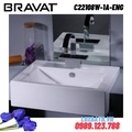 Chậu rửa mặt bán dương cao cấp BRAVAT C22108W-1A-ENG