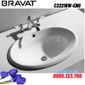 Chậu rửa mặt dương vành BRAVAT C22218W-ENG