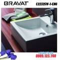 Chậu rửa mặt dương bàn cao cấp BRAVAT C22325W-1-ENG