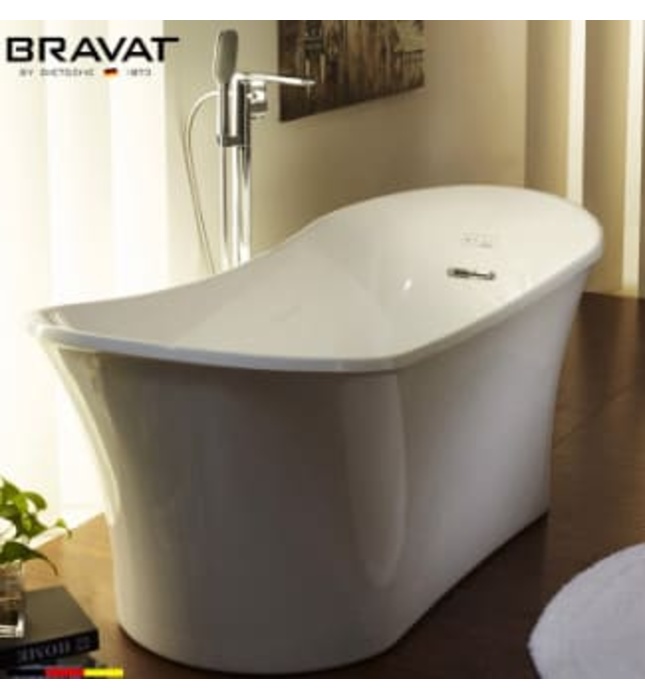 Bồn tắm đặt sàn cao cấp BRAVAT B25733TW-3W