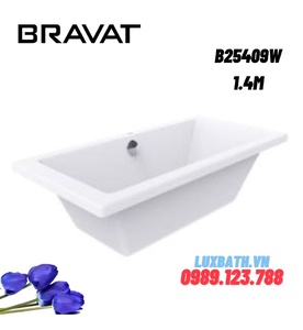 Bồn tắm âm sàn cao cấp BRAVAT B25409W 1.4m