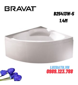 Bồn tắm góc đặt sàn cao cấp BRAVAT B25413W-5 1.4m