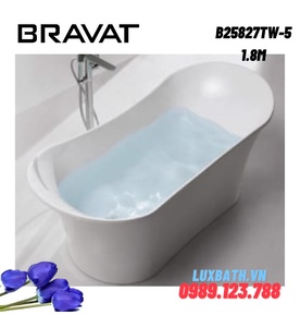 Bồn tắm đặt sàn cao cấp BRAVAT B25827TW-5 1.8m
