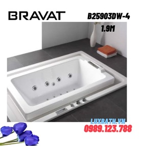 Bồn tắm âm sàn massage cao cấp BRAVAT B25903DW-4 1.9m