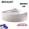 Bồn tắm góc đặt sàn cao cấp BRAVAT B25413W-5 1.4m