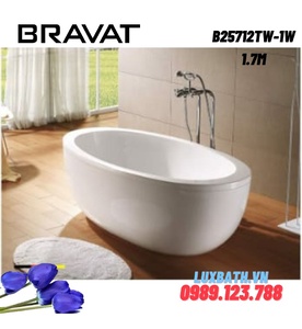 Bồn tắm đặt sàn cao cấp BRAVAT B25712TW-1W 1.7m