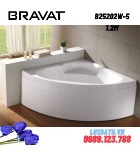 Bồn tắm góc đặt sàn cao cấp BRAVAT B25202W-5 1.2m