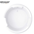 Bồn tắm tròn cao cấp BRAVAT B25615W 1.6m
