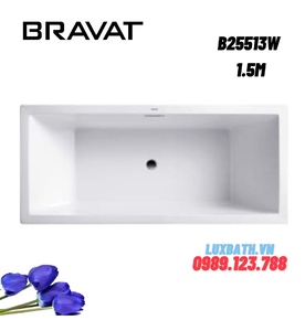 Bồn tắm âm sàn cao cấp BRAVAT B25513W 1.5m