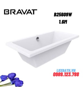 Bồn tắm âm sàn cao cấp BRAVAT B25609W 1.6m 