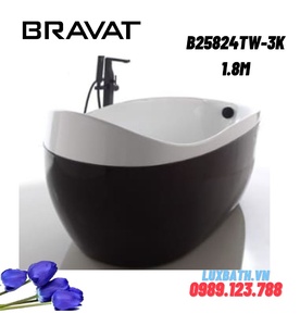 Bồn tắm đặt sàn cao cấp BRAVAT B25824TW-3K 1.8m