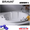 Bồn tắm âm sàn massage cao cấp BRAVAT B25615DW-4 1.6m