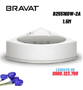 Bồn tắm góc đặt sàn cao cấp BRAVAT B25516DW-2A 1.5m