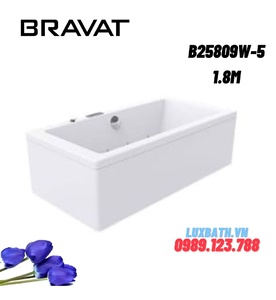 Bồn tắm đặt sàn cao cấp BRAVAT B25809W-5 1.8m 