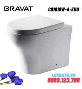 Bồn cầu đặt sàn cao cấp BRAVAT C01018W-A-ENG