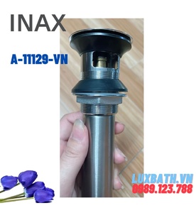 Đầu Xi Phông Inox Nhấn Inax A-11129-VN (dùng cho lavabo cao cấp)