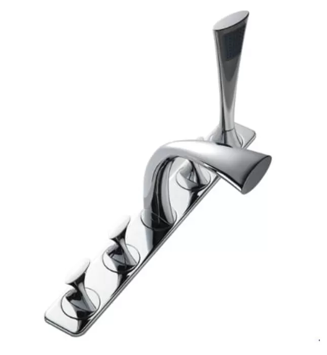 Vòi xả bồn tắm gắn bồn cao cấp Bravat F54691C-ENG
