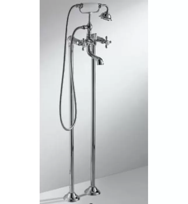 Vòi xả bồn tắm đặt sàn cao cấp Bravat F651199CP-ENG