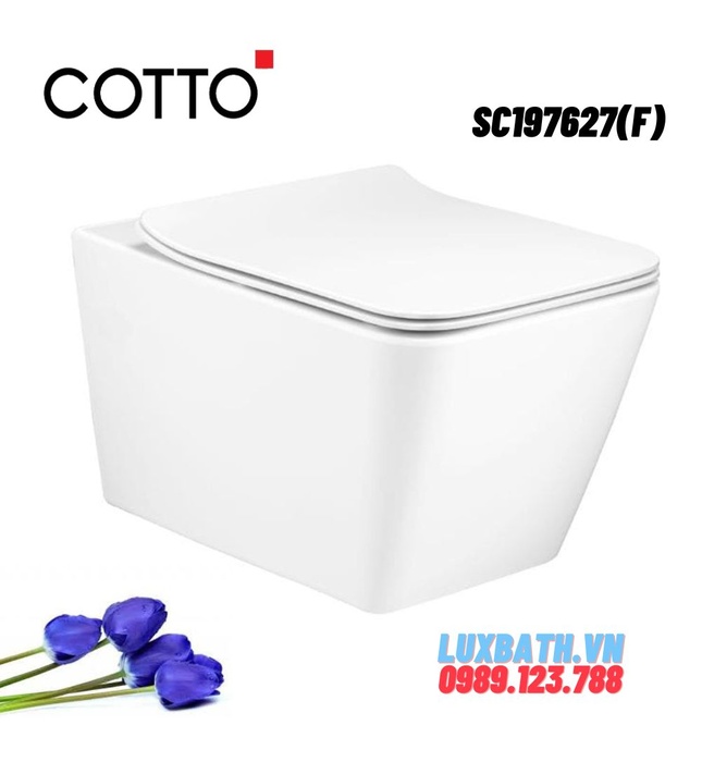 Bàn cầu treo tường nắp êm COTTO SC197627(F)