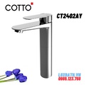 Vòi rửa mặt lavabo nóng lạnh thân cao COTTO CT2402AY