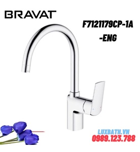 Vòi rửa bát nóng lạnh cao cấp Bravat F7121179CP-1A-ENG