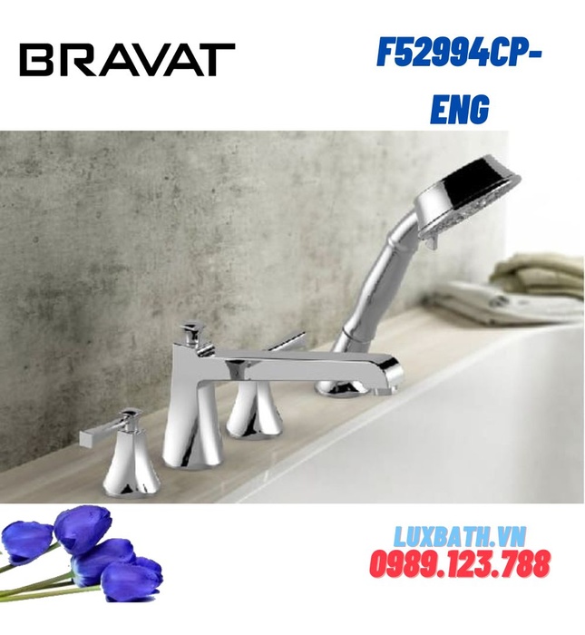 Vòi xả bồn tắm gắn bồn Bravat F52994CP-ENG