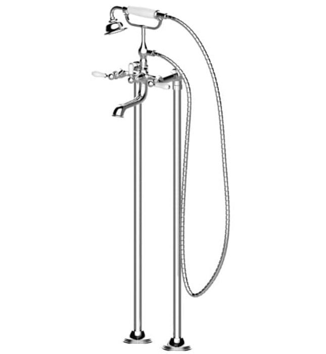 Vòi xả bồn tắm đặt sàn Bravat F65193CP-ENG