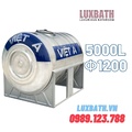 Bồn Nước Inox SUS304 Việt Á 5000L Nằm VA 5000N F1200