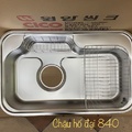 Chậu rửa bát 1 hố Ecofa DJUS 840 (840x515x200mm) 
