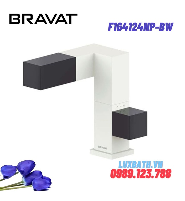 Vòi rửa mặt Lavabo cao cấp BRAVAT F164124NP-BW