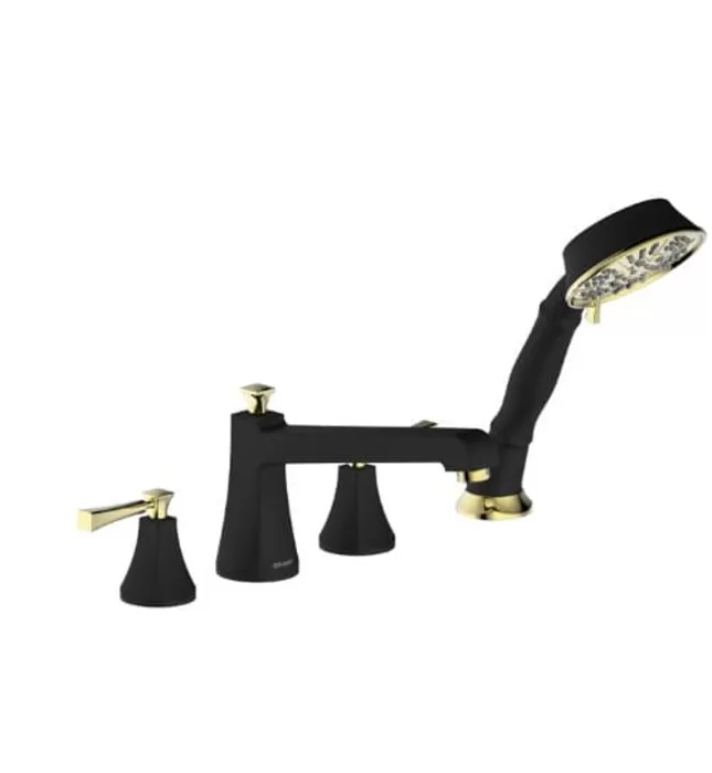 Vòi xả bồn tắm gắn bồn Bravat F52994BLK-BAF-ENG