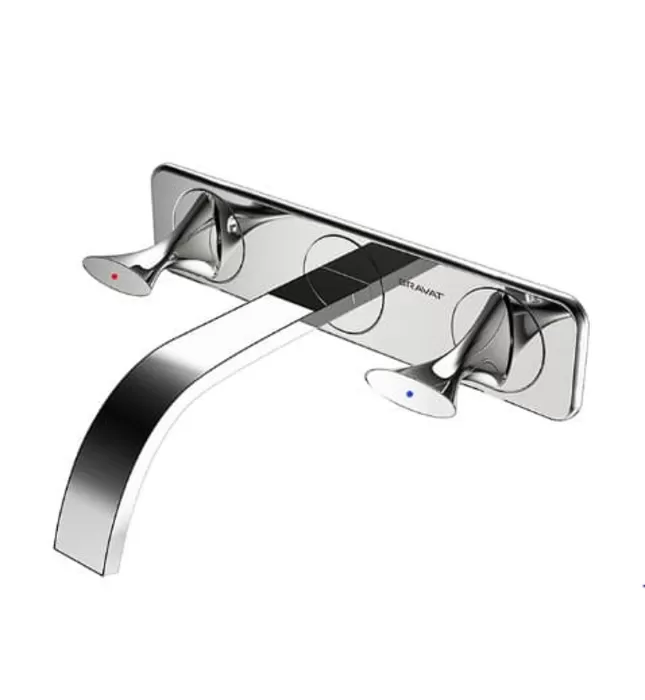 Vòi Lavabo Âm Tường Nóng Lạnh BRAVAT P69186C-ENG