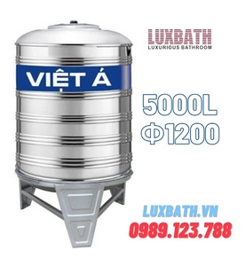 Bồn Nước Inox SUS304 Việt Á 5000L Đứng VA 5000D F1200