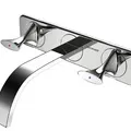 Vòi Lavabo Âm Tường Nóng Lạnh BRAVAT P69186C-ENG